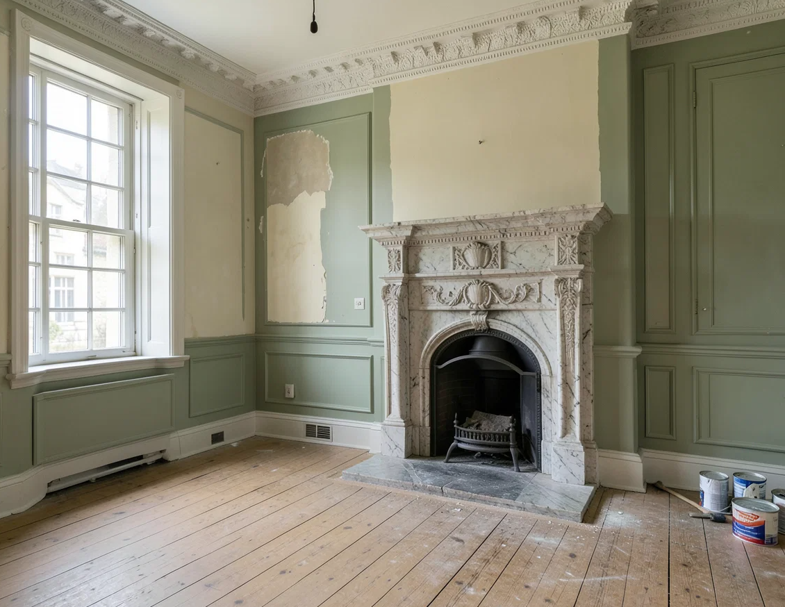 British Georgian fireplace