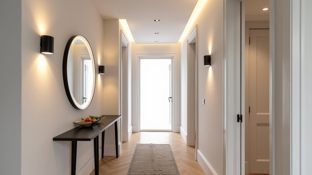 modern hallway lighting design