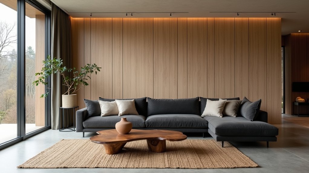 natural textures enhance modern homes