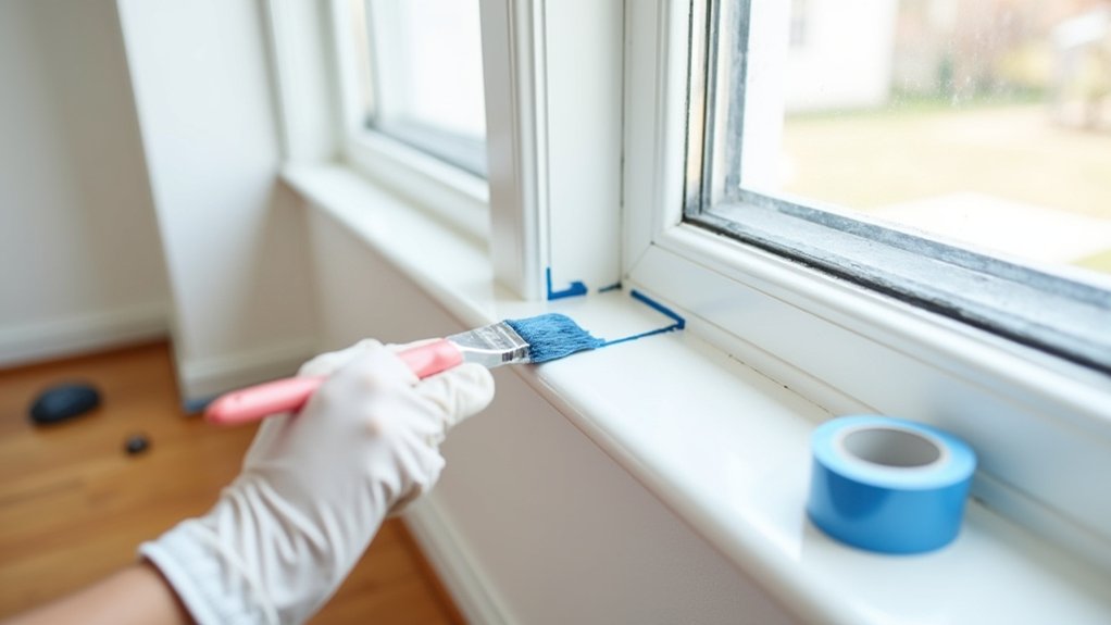 precise edge painting technique