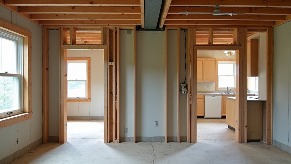 load bearing walls support structure