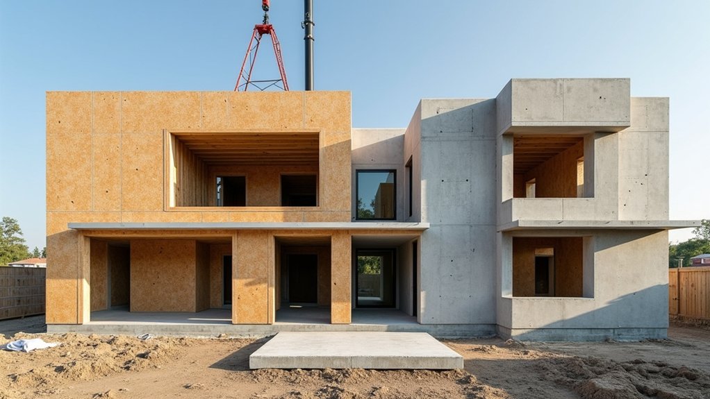 panel assembly versus poured concrete