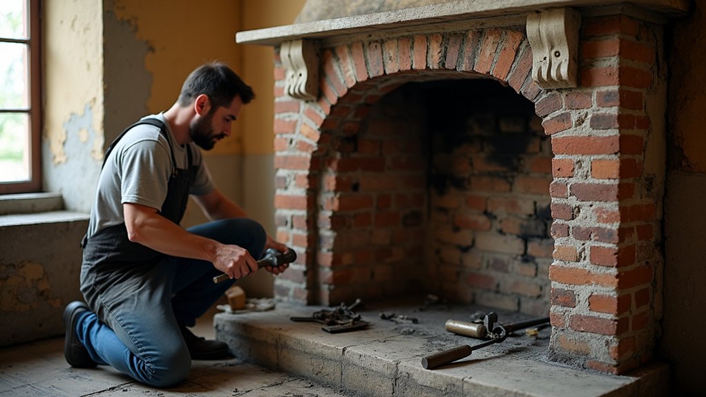 preserving original fireplace character